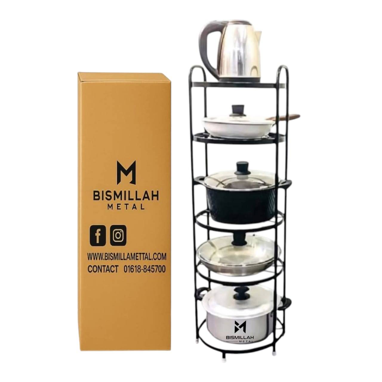 5 Layer Kitchen Patil Rack